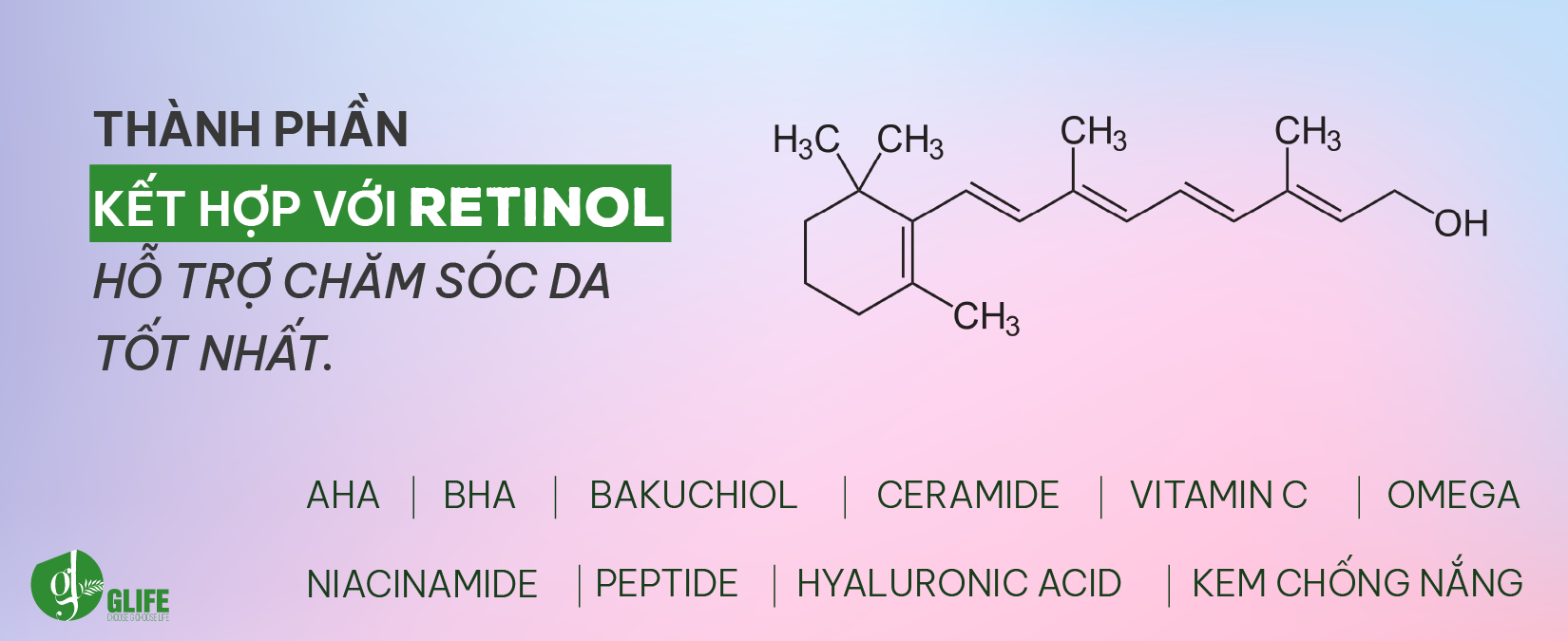 Cách kết hợp các hoạt chất khi sử dụng retinol