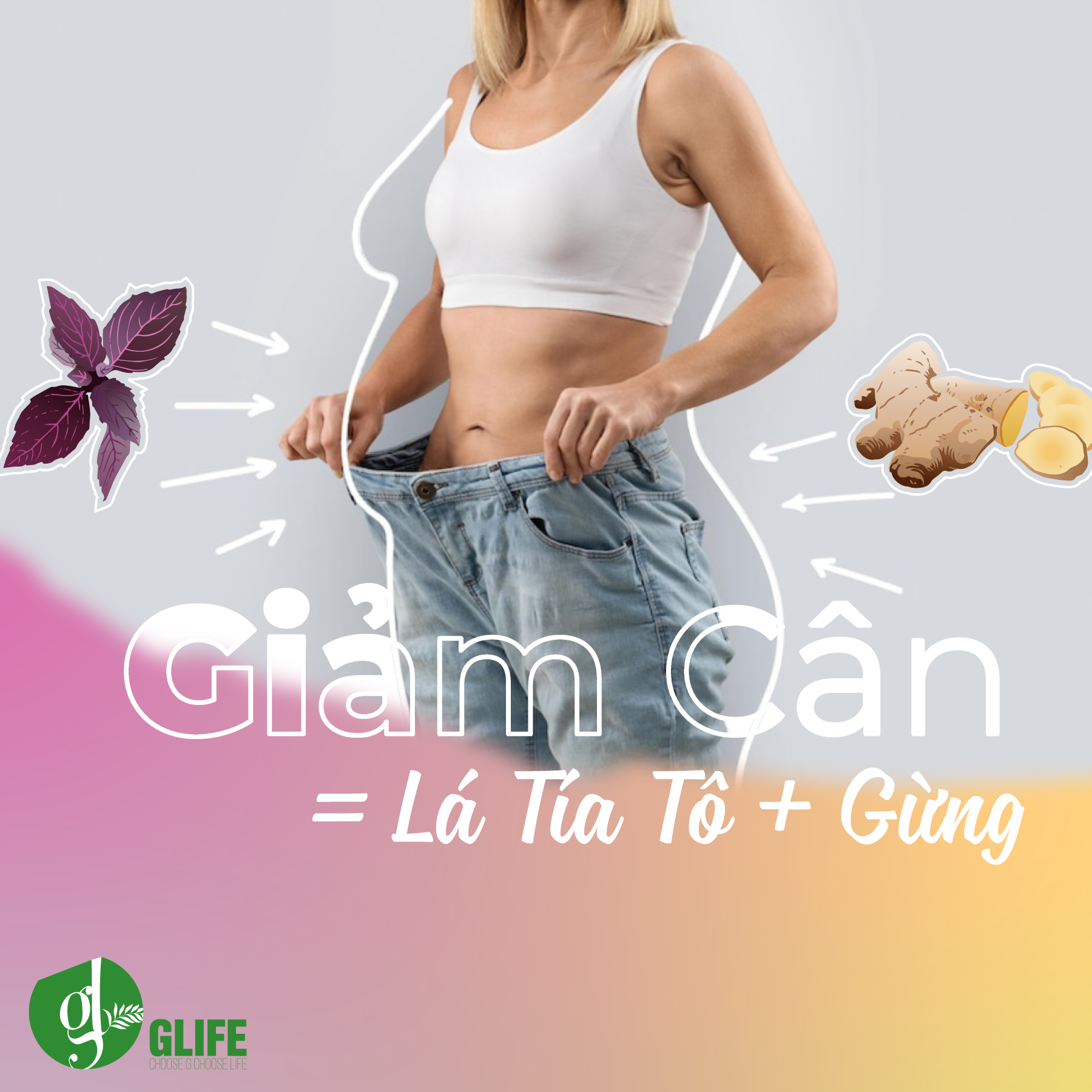 Giảm Cân Với Sự Kết Hợp Tuyệt Vời Lá Tía Tô Và Gừng Tạp Hóa Xanh Glife